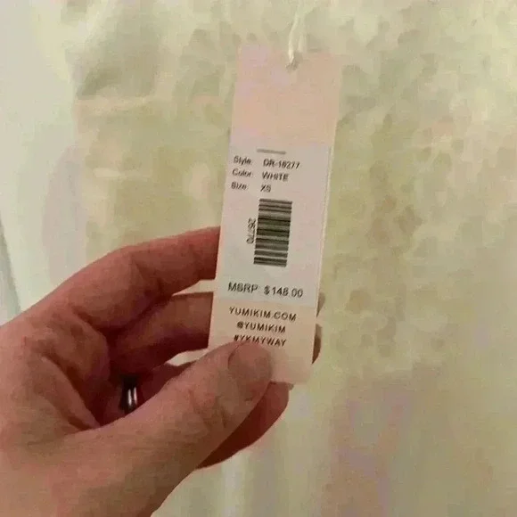 Yumi Kim White Lace Spaghetti Strap Dress NWT‎ size XS - Picture 5 of 6